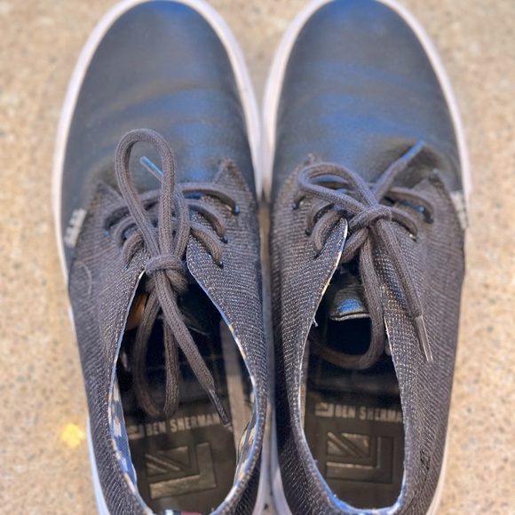 Ben Sherman Chukka boot size 8.5 fabric upper rubber outersole. Brown Plaid/Blk - Picture 6 of 16